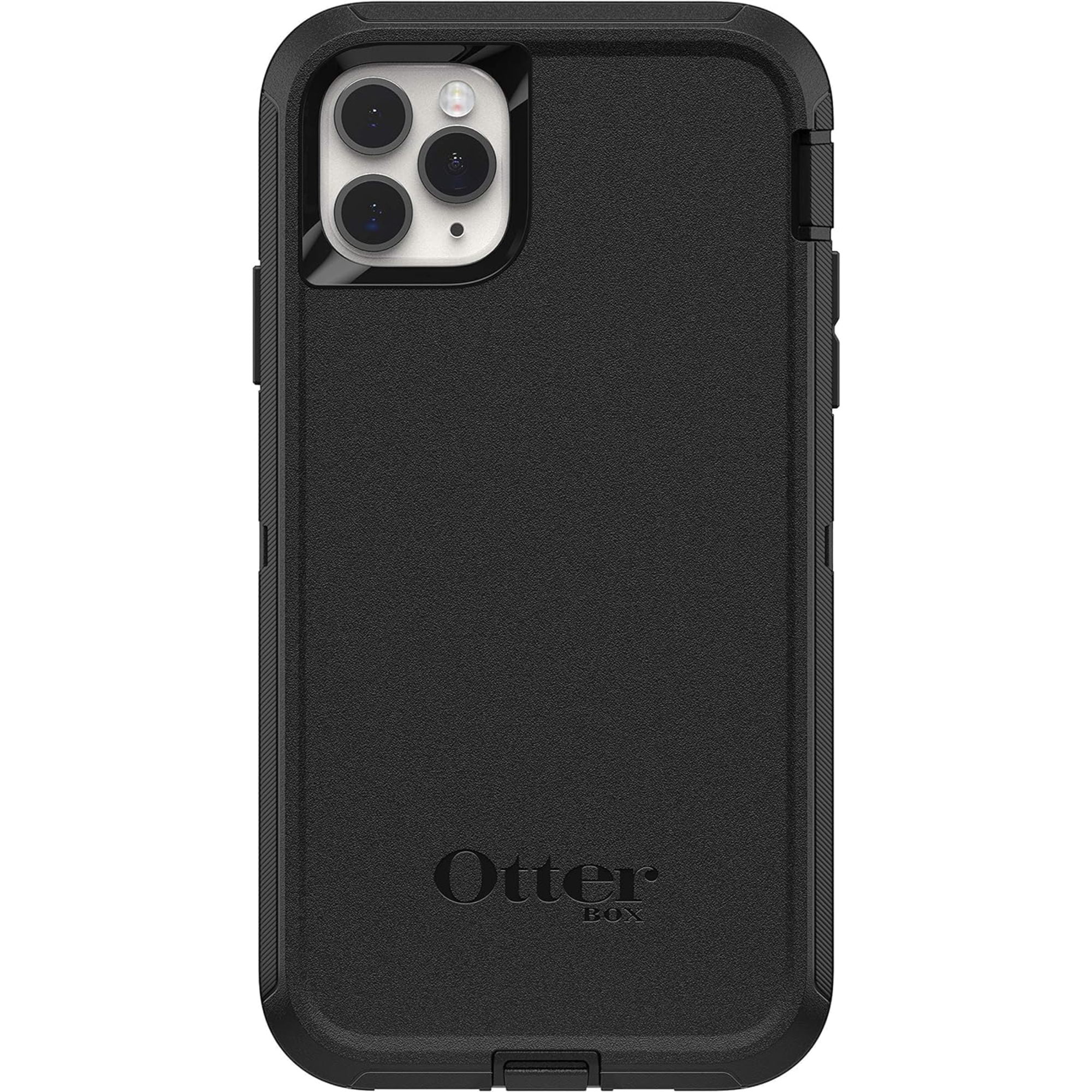 OtterBox iPhone 11 Pro Max Defender Series Case - Black, Rugged & Durable, with Port Protection, Includes Holster Clip Kickstand
