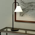 thumbnail image 5 of Evelyn&Zoe Henderson 27" Modern Metal Table Lamp with White Milk Cone Glass Shade, 5 of 7