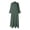Dark Green, variant on Dresses for Women Women's Elegant Casual Wrap Front Button Dress V Neck Long Sleeve with Flowy A Line Skirt for Everyday Wear Solid Maxi Black L