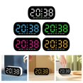 thumbnail image 2 of Alarm Clocks for Bedrooms, Digital Desk Clock for Bedside Nightstand, Electric Clock with Dimmable Brightness Dimmer, Voice-Activated Wake-up, USB Port, Date, Temperature, Snooze, 2 of 4