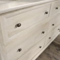 thumbnail image 4 of Sauder Edge Water 6 Drawer Dresser, Chalked Chestnut Finish, 4 of 14