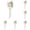 Rose Gold, variant on 10PCS Wedding Chair Decorations Aisle Artificial Flowers Rose Garland with Hanging Ribbons for Ceremony Reception Arrangement Party Wedding Decor(Purple)