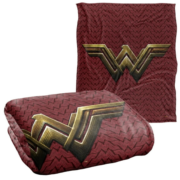 Wonder Woman Maroon Logo Silky Touch Super Soft Throw Blanket 50' x 60'