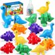 thumbnail image 1 of Juguetes para edades de 1, 2, 3, 4 y 5 años Juguetes de dinosaurios WIZUTIZ 26 piezas Juego de letras a juego Juego de juguetes del alfabeto de dinosaurios para niños y niñas Juguetes de aprendizaje, 1 of 5