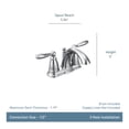thumbnail image 2 of Moen Brantford 6610 Centerset Bathroom Sink Faucet, 2 of 7