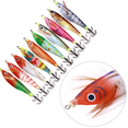 thumbnail image 2 of JuniShu New fishing squid fixture bait, 10cm-9.6g, squid jig, artificial wooden shrimp, bait, squid hook, squid bait, sea fishing, 2 of 10