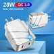 thumbnail image 1 of Cargador de teléfono móvil de carga rápida multipuerto doble USB QC3.0 + 2.1A Cabezal de carga rápida de doble puerto Carga de viaje, 1 of 2