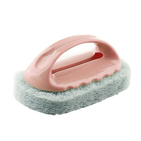 

Hixanqinu Furniture Tools Household Tile Cleaning Brush Kitchen And Bathroom Cleaning Brush With Handle Multi Functional Plain Color Bathtub Stove Cleaning Brush