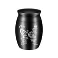 thumbnail image 2 of 3*4CM Small Urn Keepsake Cremation Urn Butterfly Mini Cremation Urns for Ashes Mini Urn Stainless Steel Ashes Holder, 2 of 3