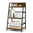 thumbnail image 1 of Costway 3-Tier Ladder Bookshelf Industrial Storage Rack Bookcase Plant Display Shelf, 1 of 10