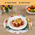 thumbnail image 4 of Spring Floral Round 13 Inch Placemats Set of 6, Farmhosue Truck Oil Painting Flowers Pink Ombre HeatResistant Non Slip Place Mats for Dining Table, Wipeable Kitchen Table Mats for Housewarming, 4 of 9