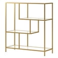 thumbnail image 2 of Evelyn&Zoe Isla 40" Tall Rectangular Bookcase, Brass, 2 of 6