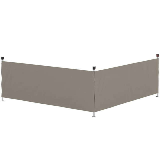 Outsunny 2 PCS Canopy Half Walls for 10' x 10' or 10' x 20' Canopy, Grey