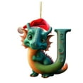 thumbnail image 2 of Colgante Navideño de Dinosaurio, Adorable Adorno para Amantes de Los Perros, Ideal para El Árbol de Navidad, Regalo para Amantes de Los Perros, Decoración Caprichosa para El Hogar, Acrílico de Alta C, 2 of 2