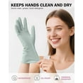 thumbnail image 3 of NestE Rubber Cleaning Dishwashing Gloves 4 Pairs Reusable Kitchen Glove for Washing Dishes & Household Bathroom Cleaning Dish Gloves with Flock Lining Anti-Slip Grip Waterproof Thick Long-lasting S, 3 of 6