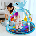 thumbnail image 6 of UNIH Inflatable Baby Water Play Mat for Infants & Toddlers， Activity Center Gym Tummy Time Toys for Babies 0-6 months, 6 of 6
