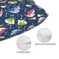 thumbnail image 3 of Pofeuu Colorful Cartoon Shark Print Polyester Microfiber Plush Pillowcases, Super Soft and Cozy Pillow Case Covers with Envelop Closure（Pillow core not included）-14"x20", 3 of 6