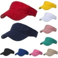 thumbnail image 5 of YooGuoGuo Womens Mens Sport Sun Visor Hats Adjustable Empty Top Baseball Caps Wide Brim Golf Athletic Visor Hat for Sun Protection, 5 of 5