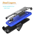 thumbnail image 3 of LG Aristo Case, LG LV3 Case, LG Phoenix 3 Case, LG K8 2017 Case, Dual Layers [Combo Holster] Case And Built-In Kickstand And Circlemalls Stylus Pen (Blue), 3 of 7