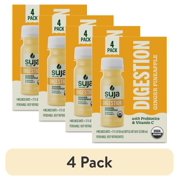 (4 pack) Suja Organic Digestion Ginger Pineapple Shots, 1.7 fl oz Bottle, 4-Pack