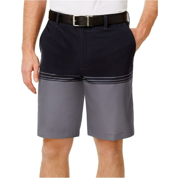 Greg Norman Mens Colorblock Casual Walking Shorts, Grey, 32