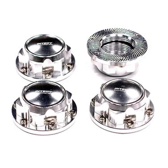 Integy RC Toy Model Hop-ups BAJ118SILVER Alloy Hex Wheel Nut (4) for HPI 5B, 5T & 5B2.0
