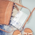 thumbnail image 2 of MasteelfCA 2Pcs Transparent Cards Storage Bag Portable Coin Storage Bag (Transparent), 2 of 8