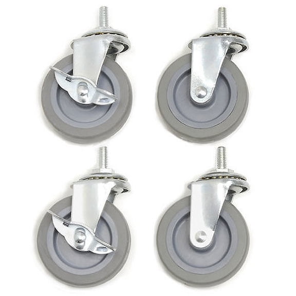 Global Industrial 3" Swivel Caster Set, 2 Locking