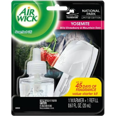 Air Wick Scented Oil Air Freshener Starter Kit, National Park Collection, Yosemite Scent, 1 Count