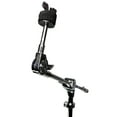 thumbnail image 3 of 2 Pack Cymbal Boom Stands Chrome Heavy Duty 1" Adjustable Double Braced Tripod, 3 of 4
