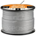 thumbnail image 2 of 7x7 Vinyl Coated Galvanized Steel Aircraft Cable Wire 500' Reel – 3/32” to 3/16” - for Pulley System or Winch Loop - Marine Wire, Cable Railing, Deck Railing, Fencing - by Xpose Safety, 2 of 6