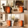 thumbnail image 4 of KISSAIR Electric Oil Filled Radiator Space Heater, Thermostat Room Radiant and Room Heater, 4 of 8