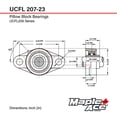 thumbnail image 4 of MAPLE ACE UCFL207-23 R3 Bride de Joint à Triple Lèvre Portant un Alésage de 1-7/16", 4 of 5