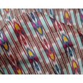 thumbnail image 4 of oneOone Silk Tabby Fabric Stripe Ikat Print Fabric By The Yard 42 Inch Wide, 4 of 4
