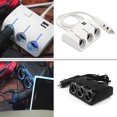 thumbnail image 4 of Divisor De Encendedor De Cigarrillos De 1 A 3 Autos Hub 12V / 24V Con Interruptor Dual Usb Led 5V / 1.2A seitruly VI008976-01, 4 of 6