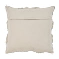 thumbnail image 3 of LR Resources PILLO07327IOBFFPL Ranch Style Faux Fur Square Throw Pillow - Black & Ivory, 3 of 4
