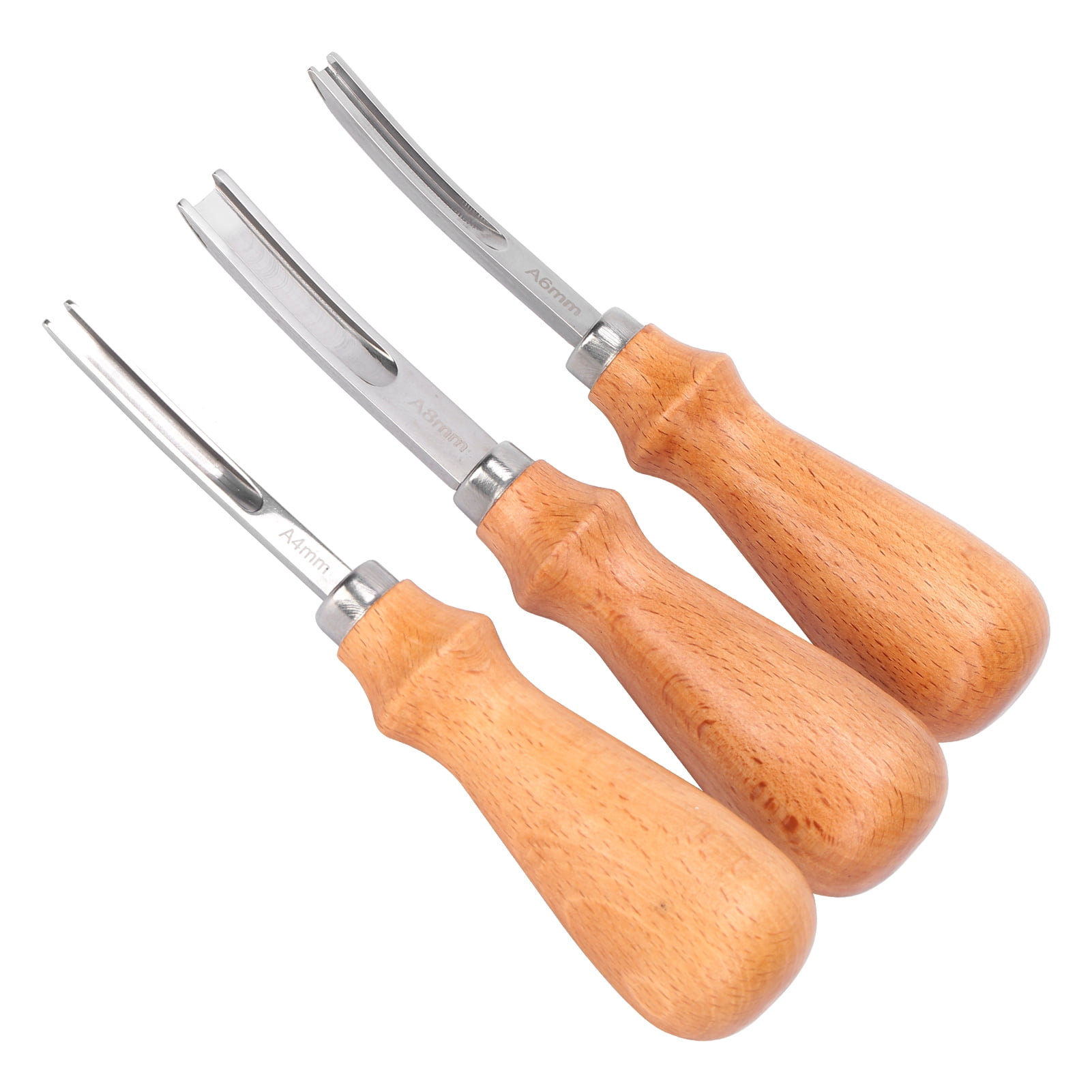 4Pcs/Set en cuir outil de coupe de bricolage cut edge débridage Carving Cutter Tools 