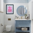 dashuaibi-Funny Bathroom Wall Art Pink and Blue Retro Bathroom Signs ...