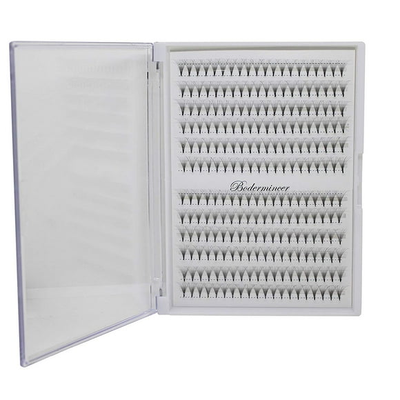 Pestañas postizas Dedila, tallo corto, naturales, largas, volumen 10D