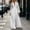 White, variant on Ovbmpzd Summer Fall Maxi Dresses for Women Long Sleeves Pleated Elegant Wedding Guest Dresses Semi formal Party Red Shirt Dresses,XXL
