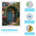 thumbnail image 3 of Diamond Art Kits for Adults, Garden Arch Vibrant Flowers Swan Door 5D Diamond Painting Kits for Adults Beginners, DIY Full Drill Diamond Painting, Gem Art and Crafts 12x16, 3 of 7