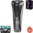 thumbnail image 2 of Estbridge  Electric Razor  Electric Razor 4d Rotary  Ipx7 Waterproof  Electric Razor Pro  2025 New Rechargeable Facial Electric Razor for Men  Wet & Dry Shaving (2 Sets), 2 of 7