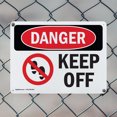 thumbnail image 5 of (2 Pack) Keep Off OSHA Danger Sign 14 Inch X 10 Inch Plastic Sign, Weather Resistant, UV Protected for Workplace, Business, and Construction Site, Made in the USA, 5 of 8