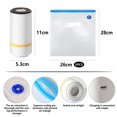 thumbnail image 5 of Xugoox Food Vacuum Sealer, Handheld, + 5 Reusable Vacuum Bags (26x28cm), White, 5 of 9