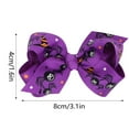 thumbnail image 2 of BINGLI Halloween Bow Knot Hair Pins Halloween Hair Bows Clip Colorful Bou'tique Clip Cute Bowknot Clip Hair Accessories For Girls Babies Toddlers Kids Halloween Christmas Parties, 2 of 3