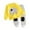 AB423 Yellow, variant on Tisuna Girls Fall Pajamas Set Kids Loose Long Sleeve Crew Neck Animals Print Tops And Pants Sleepwear Children'S 2 Pieces Homewear Clothing Set Size 2-3 Years