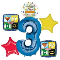 Justice League 3rd Birthday Party Supplies Balloon Bouquet Decorations