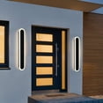 thumbnail image 6 of Melucee 2 Pack 32inch Long Oval Outdoor Modern LED Wall Light, 3000K-6000K Dimmable Outdoor Wall Sconces Waterproof Wall Mount Lighting Fixture Rectangular Black Wall Lights for Porch Garage, 6 of 6