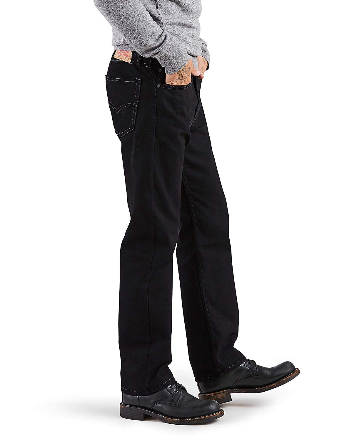 Men's Levi's® 505™ Regular Fit Jeans Color: Black Size: 30X34