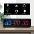 thumbnail image 4 of 1.5in Gym Timer Stopwatch with Remote Countdown/up Clock for Home Gym Fitness Training Interval Timer Clock with Wall Mount Brackets, 4 of 7